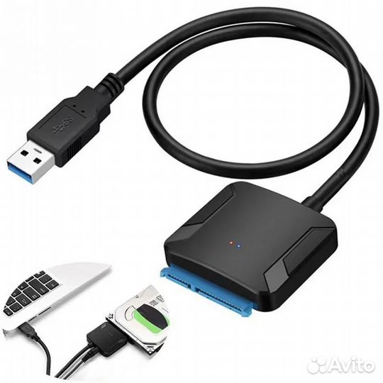 Адаптер SATA - usb 3.0 с блоком питания