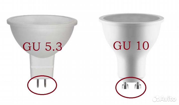 Светодиодные лампы GU 5.3 и GU 10 (MR 16)
