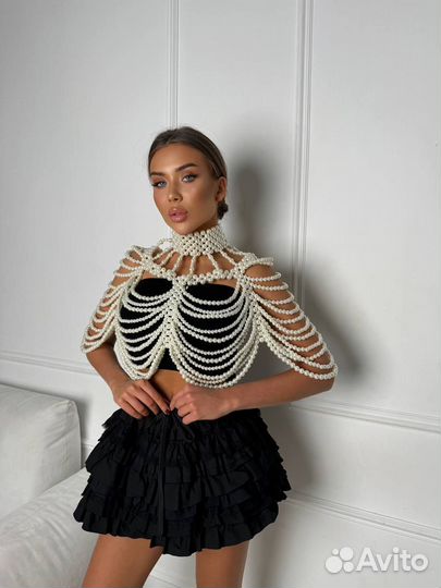 Эффектный комплект юбка и ожерелье