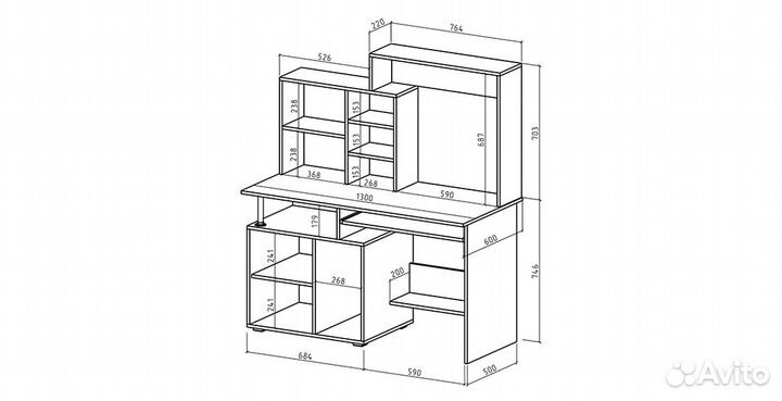 Компьютерный стол «Имидж 57»