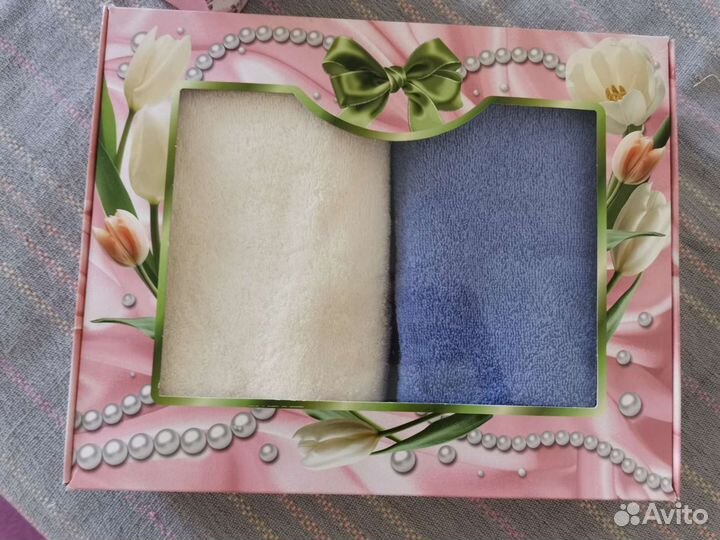 Махровые полотенца 50х90. Набор