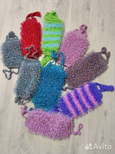 Мочалки ручной вязки