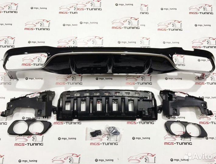 Диффузор хром E-Class 53AMG W213