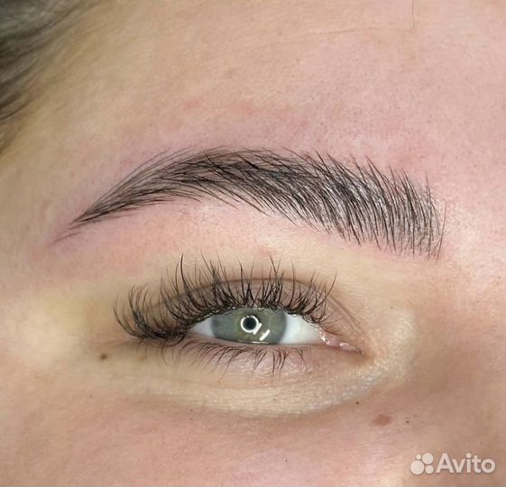 Микроблейдинг бровей/Волосковая техника/Перманент