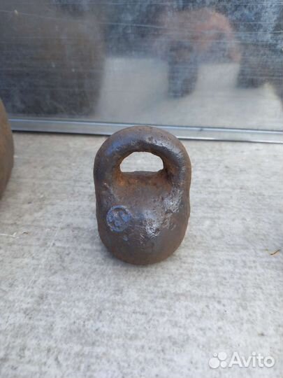 Гири весовые, царского периода. 1 пуд, 1 и 2 фунта