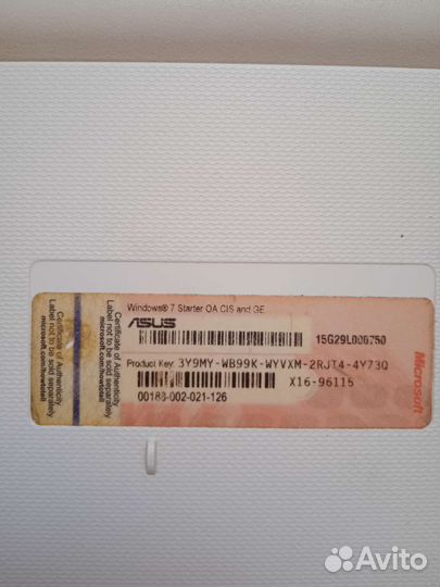 Нетбук asus eee pc