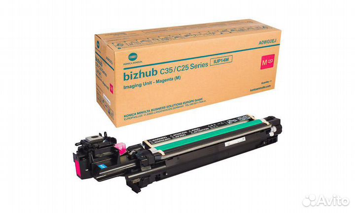 A0WG0EJ, Блок проявки IUP-14M Konica Minolta bizhub C25/C35/C35P красный