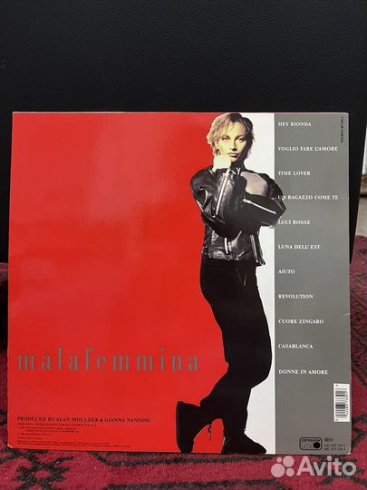 Gianna Nannini Malafemmina 1988 Germany винил