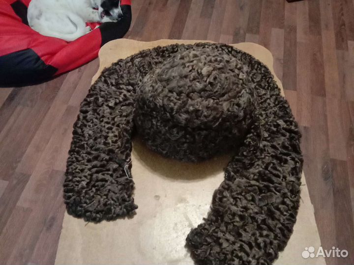 Шапка каракуль женская И воротни