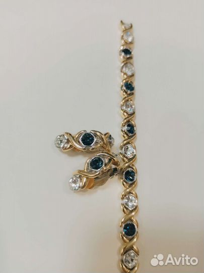 Браслет клипсы винтаж Англия 80-е Pave Jewellery