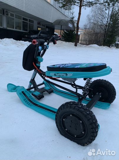 Электро снегокат 2 мотора Snow Razor Pro