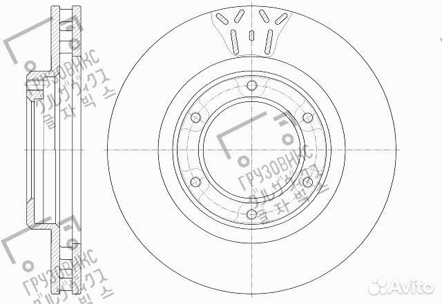 Диск тормозной вентилируемый, gbrake (Япония) GR-0