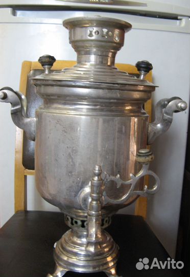 Самовар на дровах старинный тульский отличный