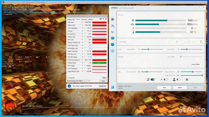 Белая Colorful GTX 1050 Ti gaming V5 4Gb