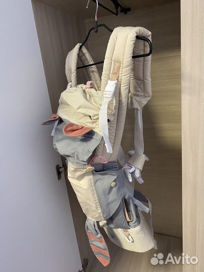 Кенгуру/переноска/рюкзак Енот эргорюкзак алое