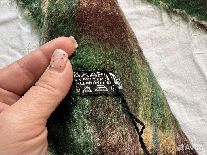 Шарф мохеровый новый мужской