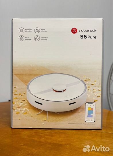 Робот пылесос xiaomi Roborock s6 pure белый