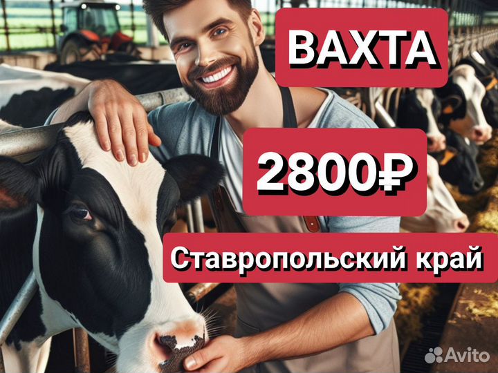 Разнорабочий Вахта с проживанием и питанием