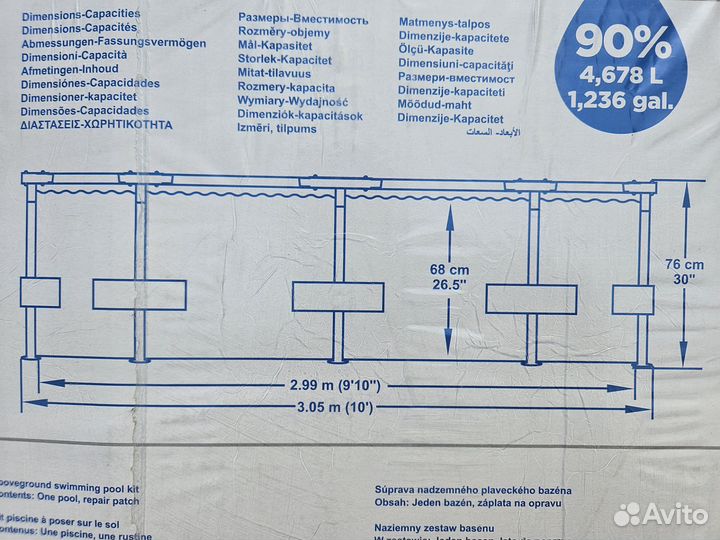 Каркасный бассейн Новый