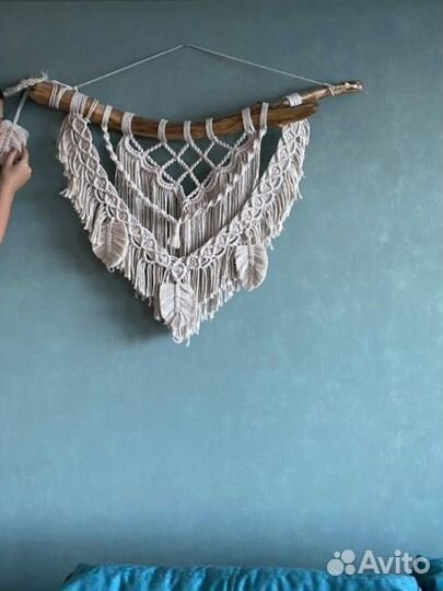 Макраме на стену панно бохо украшение на стену