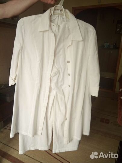 Брючный летний костюм