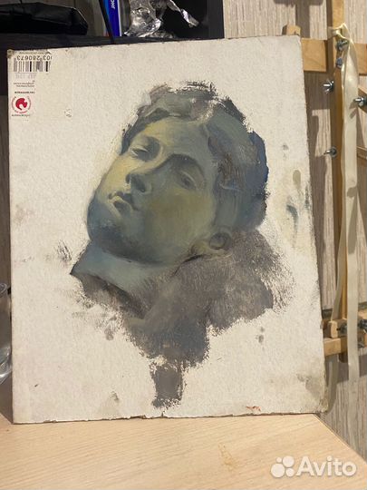 Этюд с гипсовой головой