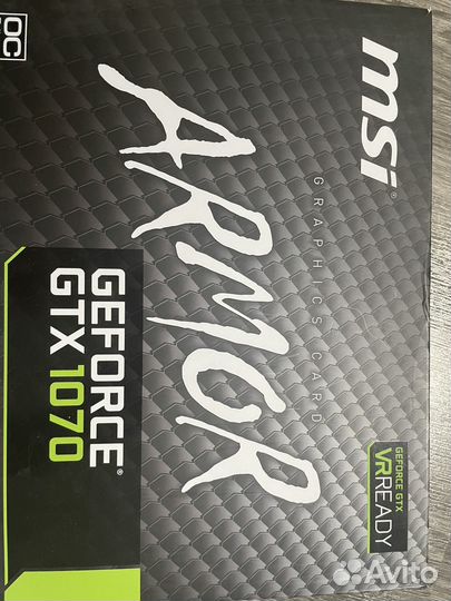 Видеокарта MSI gtx 1070 OC 8gb