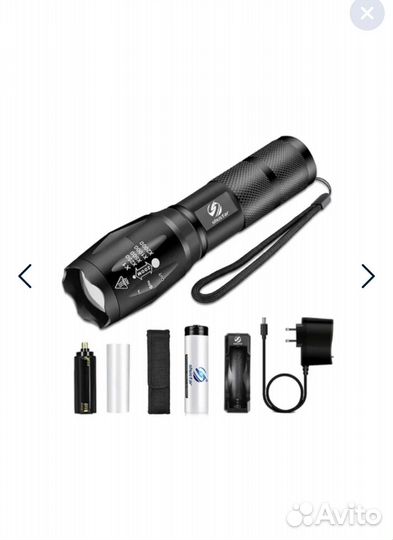 Фонарик светодиодный v6- LED shustar