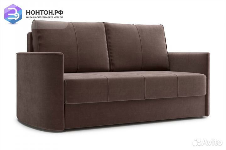 Диван еврокнижка Колибри коричневый