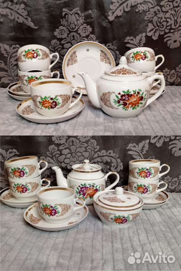 Чайный сервиз Вербилки СССР