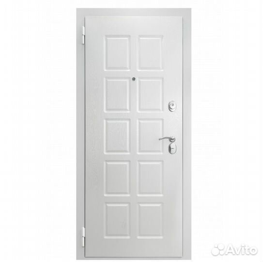 Дверь входная металлическая белая