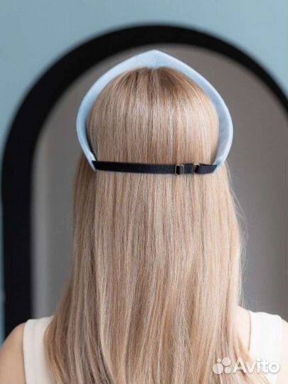 Ободок кокошник эко замша кожа