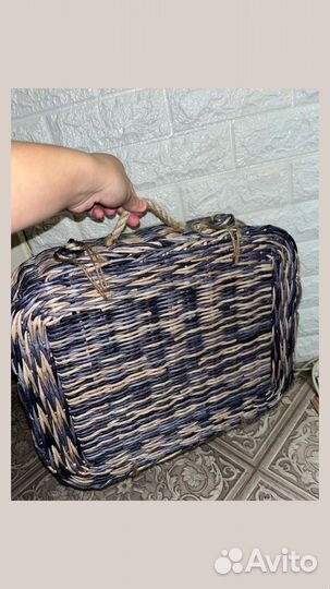 Плетеный чемодан
