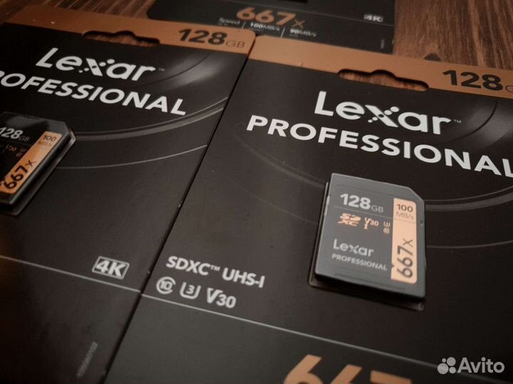 128Gb Lexar Pro 667x sdxc UHS-I U3 V30 100/90 MB/s