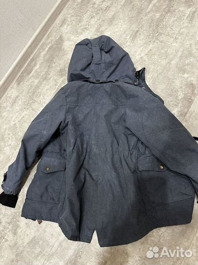 Куртка демисезонная для мальчика 128+ботинки