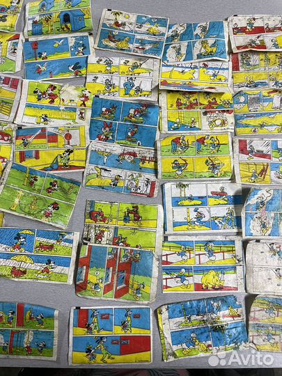 Коллекция вкладышей Дональд дак, миккимаус