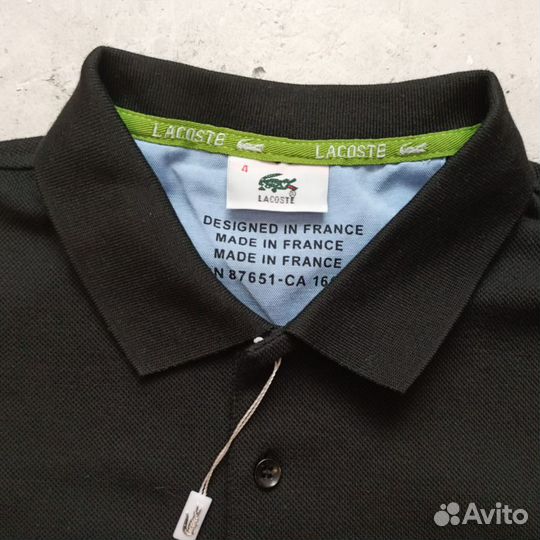 Футболка поло lacoste чёрная