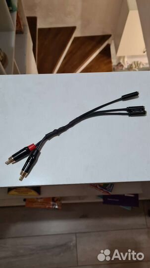 Переходник 2RCA - 3 jack 3.5
