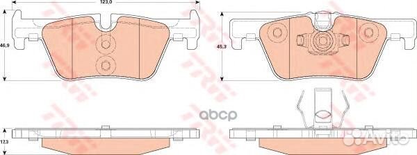 Колодки задние BMW 1 (F20, F21), 3 (F30, F31, F