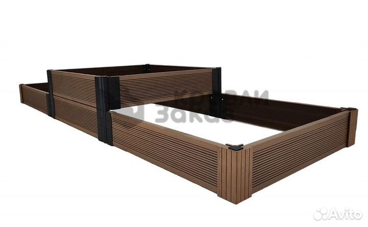 Грядка из дпк Пирамида прямая 1 000*300 мм