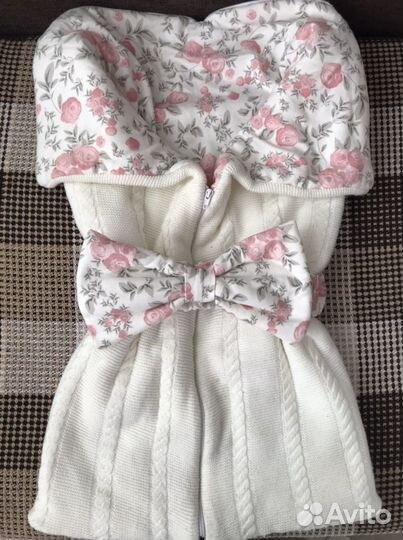 Конверт на выписку для девочки осень зима