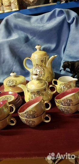 Чайный сервиз мадонна гдр 6 персон гейши