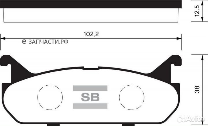Sangsin brake SP1526 Колодки тормозные