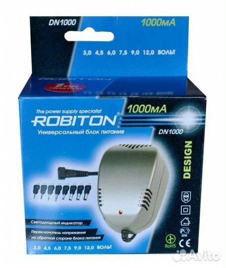 Универсальный блок питания robiton 1000Ma
