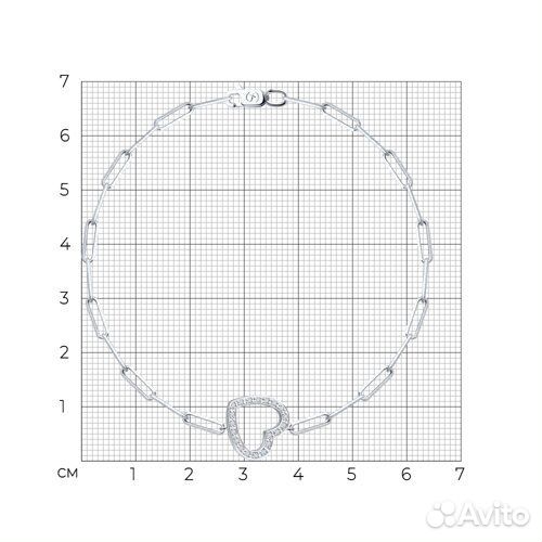 Браслет sokolov из золота, 1050326-3, р.19