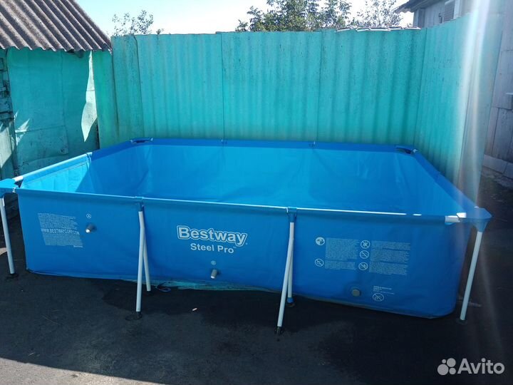 Каркасный бассейн прямоугольный бу