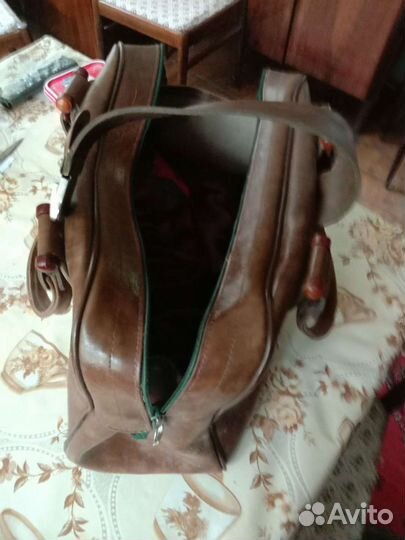 Сумка хозяйственная натуральная кожаный