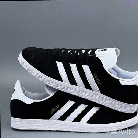 Кроссовки Adidas Gazelle Black (Арт.93990)