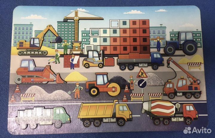 Макси пазлы, доска, рыбалка, кегли, руль