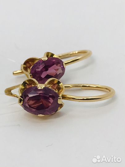 Золотые серьги 583п